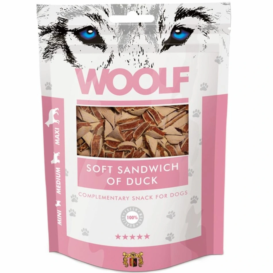 Woolf Hundesnack Blød Sandwich med And